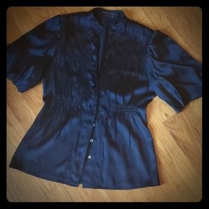 BCBG satin blouse